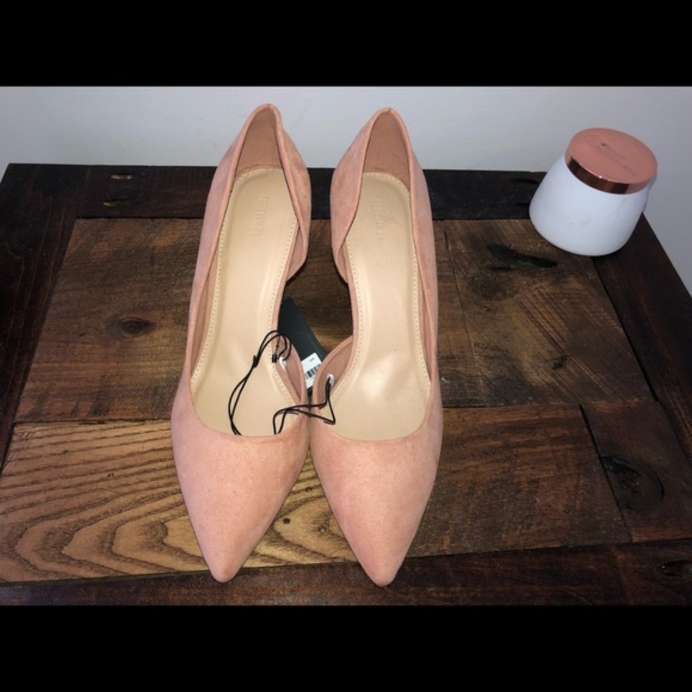 Forever 21 Pink Suede Heels